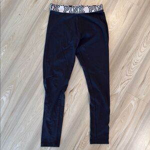 PINK Victoria's Secret Black Form-Fitting Leggings